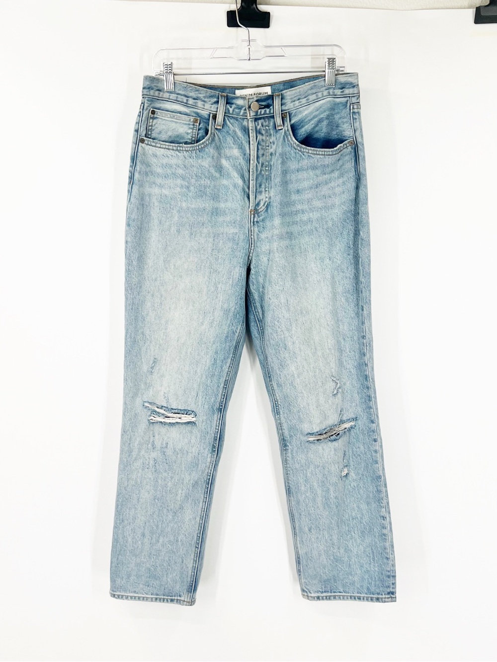 Denim Forum Aritzia The Joni High Rise Loose Jeans Button Fly